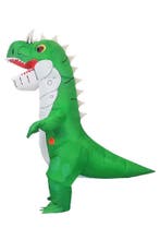 KIMU® Opblaas Kostuum Groen Draakje Opblaasbaar Pak Drakenpa, Ophalen of Verzenden