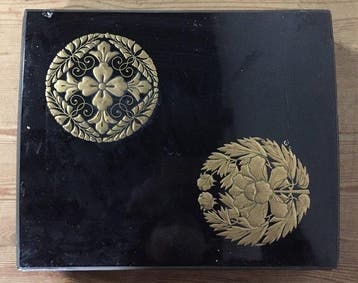 Japanese - Vintage Japanese Lacquerware Buddhist Sutra Box -