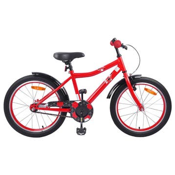 vidaXL Kinderfiets 18 Inch voor 5-7 jaar oud Rood, Verzenden, Nieuw