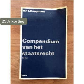 Compendium van het staatsrecht 9789026817212 Koopmans, Verzenden, Gelezen, Koopmans