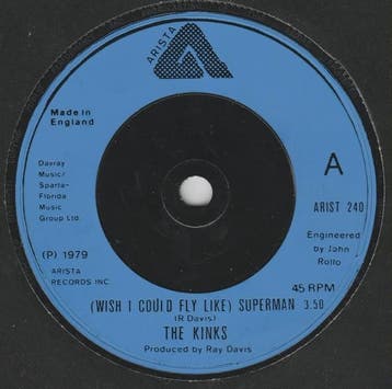 The Kinks - (Wish I Could Fly Like) Superman, Verzenden