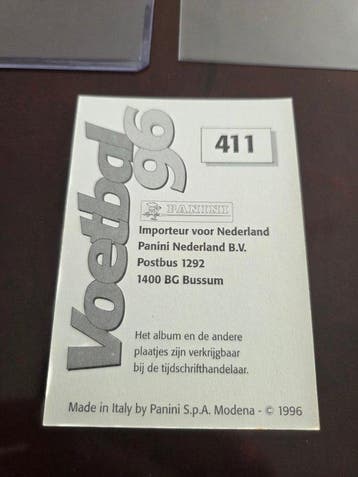 1996 Panini Voetbal 96 - #411 Ronaldo second season -, Nieuw