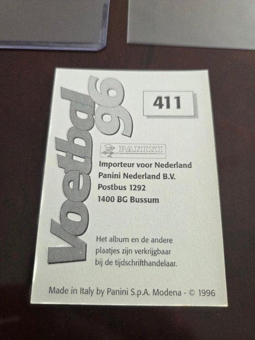1996 Panini Voetbal 96 - #411 Ronaldo second season -, Collections, Autocollants