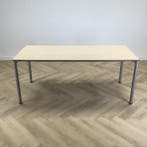 Eromes kantinetafel 180x80 cm,  ahorn - grijs, Gebruikt, Bureau
