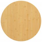 vidaXL Tafelblad Ø 80x1,5 cm bamboe, Verzenden, Nieuw