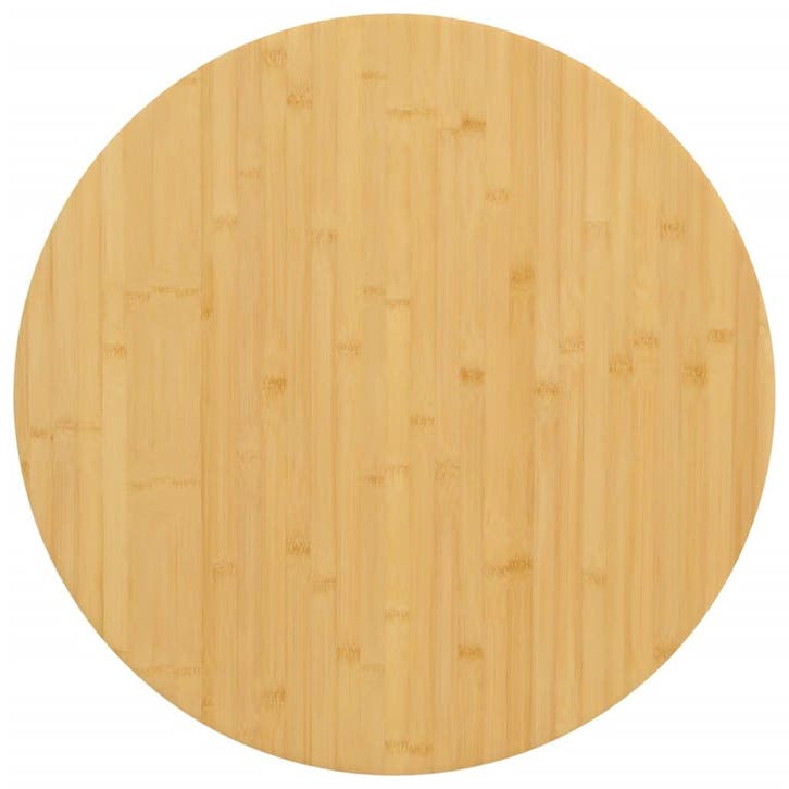 vidaXL Tafelblad Ø 80x1,5 cm bamboe, Huis en Inrichting, Tafelonderdelen, Nieuw, Verzenden