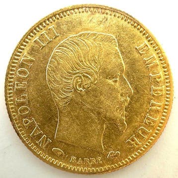 Frankrijk. Napoléon III. 5 Francs 1859-A, Paris (Zonder, Postzegels en Munten, Munten | Europa | Niet-Euromunten