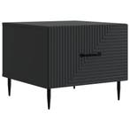 vidaXL Salontafel met lade Zwart 49 x 50 x 40 cm Bewerkt, Verzenden