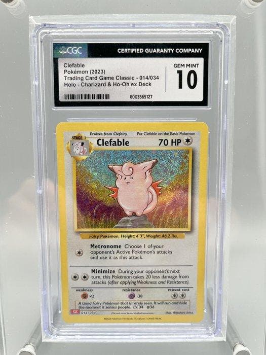 Pokémon Graded card - Clefable Holo - CCC 10 - Sword &, Hobby & Loisirs créatifs, Jeux de cartes à collectionner | Pokémon