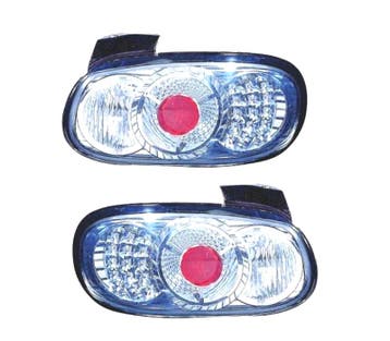 FEUX ARRIÈRE LED MAZDA MX5 89-98 FOND CHROMÉ, Verzenden