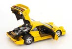 kk-scale 1:12 - Modelauto - Ferrari F40 - 1987 - Geel - Zeer, Nieuw
