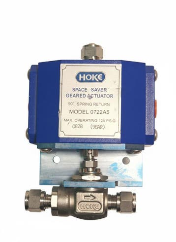Hoke 0722A5 / 7122G4Y Spring Return Pneumatische actuator..., Verzenden