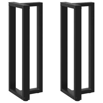 Zwarte stalen bartafelpoten - Retour deal, nu 35% goedkoper, Tafelpoot, Minder dan 50 cm, Verzenden, Minder dan 50 cm