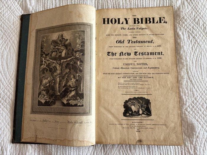 Georgea Leo Haydocka - The Holy Bible - 1812, Antiek en Kunst, Antiek | Boeken en Manuscripten