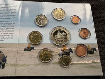 België. Year Set (BU) 2014 De Paardenvisserij met, Postzegels en Munten