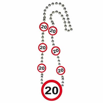 Ketting 20 Jaar Verkeersbord, Verzenden, Nieuw