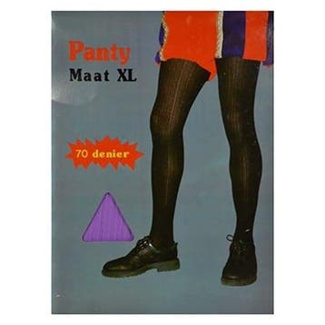 Pietenpanty Rib Paars 70 Denier XL, Verzenden, Nieuw