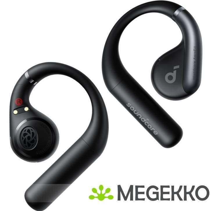 Anker Soundcore AeroFit Open-ear Draadloos Zwart, Audio, Tv en Foto, Hoofdtelefoons, Nieuw, Verzenden