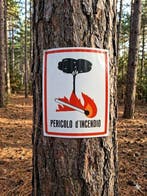 E.C.I.P. Milano - Assiette murale - Fer - Panneau de danger