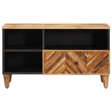 vidaXL Opbergkasten Bruin 80 x 33,5 x 46 cm Massief Mango, Verzenden, Nieuw