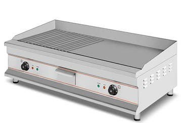 XXL Chrome Ribbel/Glad Bakplaat 400V (Nieuw) March, Ophalen of Verzenden, Nieuw in verpakking
