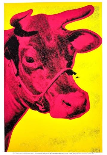 Andy Warhol (after) - Cow (red and yellow) - Offset