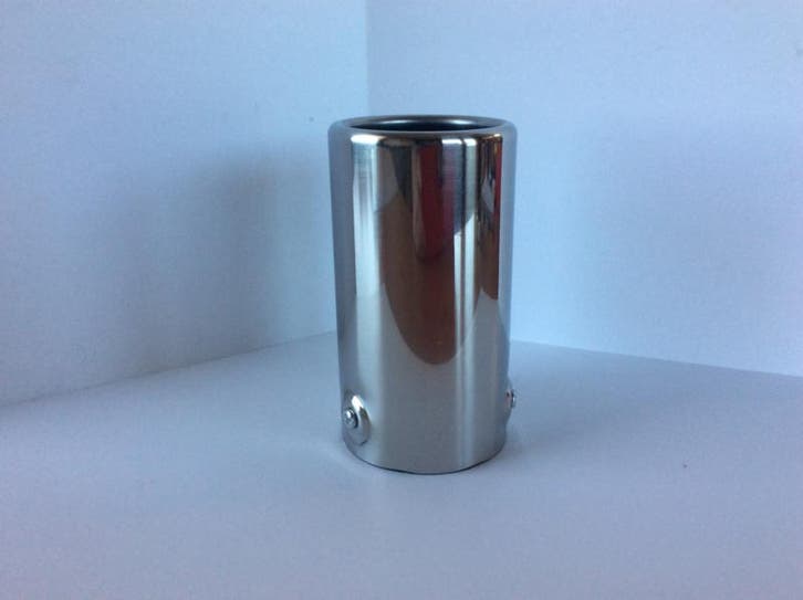 Rvs enkel sierstuk recht, Auto-onderdelen, Uitlaatsystemen, Nieuw, Ophalen of Verzenden