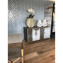 Wandtegel Gazzini Harmony Sky Handvorm Blauw Glans 7,5x30, Nieuw, 20 tot 40 cm, 10 m² of meer, Wandtegels