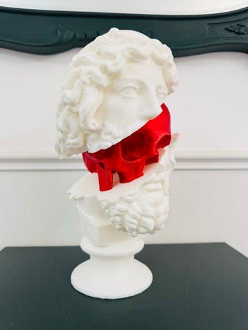 PYTHIA - Buste, Zeus vs Memento Mori - 32 cm - Plastic -