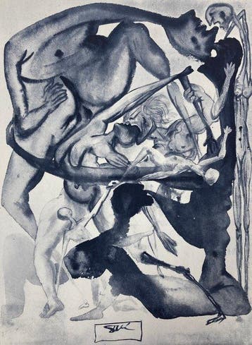 Salvador Dali (1904-1989) - In Dark Limbo - La Divine, Antiek en Kunst