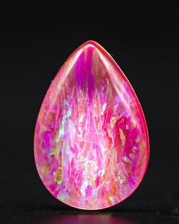 Borealis Pink Bello Opal • 8,05 ct • Ribbon Flash &, Verzamelen