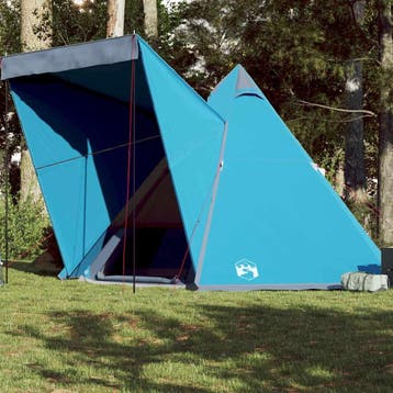 vidaXL Tipitent 6-persoons waterdicht blauw, Verzenden, Nieuw