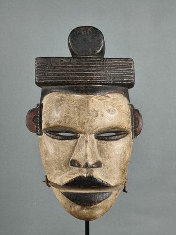 Prachtige pratende masker. - ogoni - Nigeria (Zonder