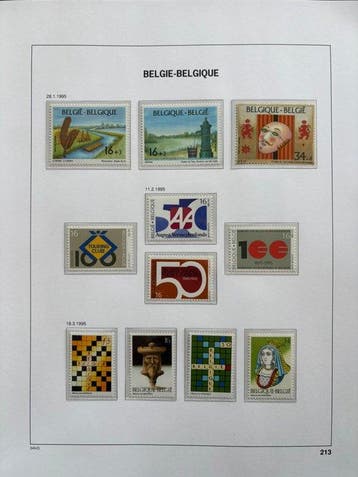 België 1995/1999 - Complete verzameling in DAVO V LX album, Gestempeld