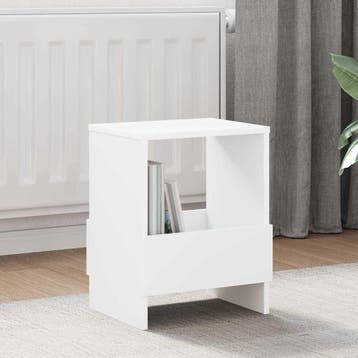 vidaXL Tijdschriftenrek Wit 35 x 30 x 45 cm, Verzenden, Nieuw