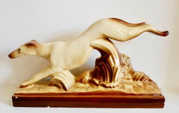 sculptuur, Belle Sculpture en Céramique Art Deco d’un