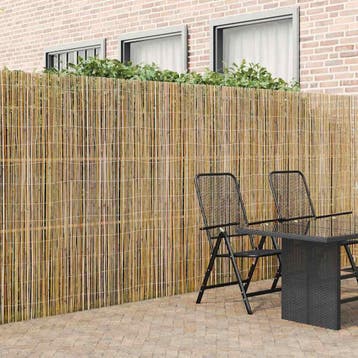 vidaXL Bamboe hek 500 x 180 cm Bamboe Naturel, Verzenden, Nieuw