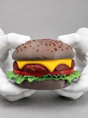 sculptuur, BURGER POP - 11 cm - Plastic