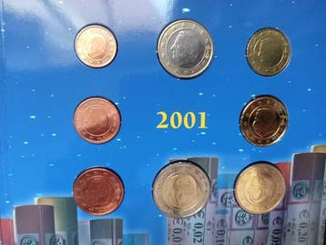 België. Year Set (BU) 1999/2001 Trippleset (Zonder