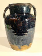 Antieke Chinese Cizhou-keramische pot met zwarte glazuur uit