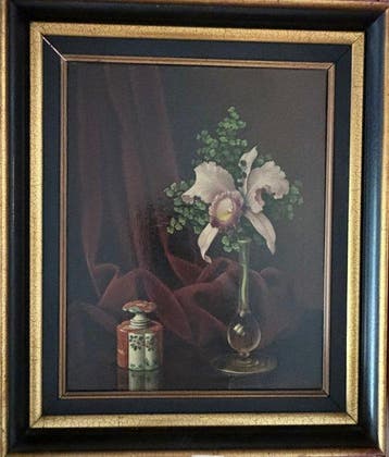 P. Rosier (1891-1974) - Stilleven met Orchidee