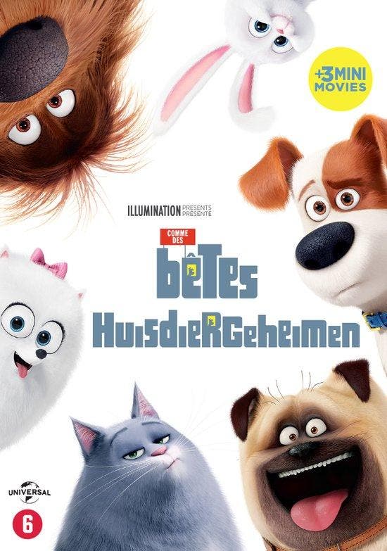 Huisdiergeheimen (Secret life of pets) op DVD, CD & DVD, DVD | Films d'animation & Dessins animés, Envoi