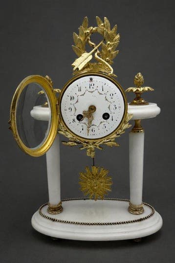 Pendule - Antiek - Carrara marmer - 1850-1900 - Vincenti &, Antiek en Kunst
