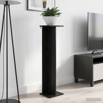 vidaXL Plantenstand Zwart eiken 25 x 25,5 x 100,5 cm Bewerkt, Verzenden, Nieuw