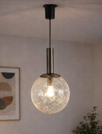 Lampe à suspendre - Verre, Métal - Bubble Glass