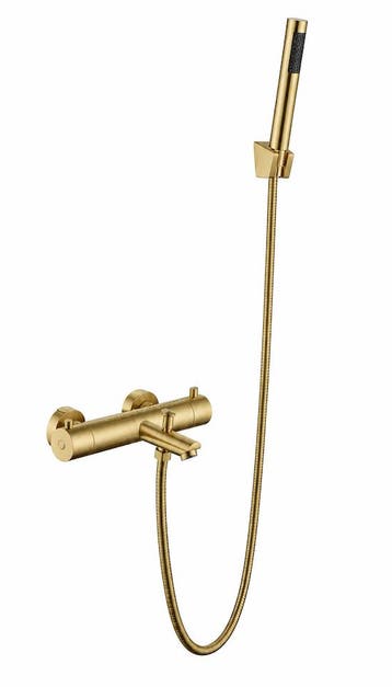 SALE - Vass - Goud - Thermostaat badkraan -, Doe-het-zelf en Bouw, Sanitair, Ophalen of Verzenden, Nieuw