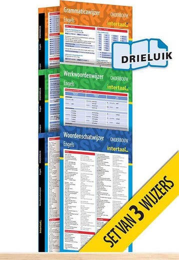 Onderbouwwijzers Engels (set van 3) uitklapkaarten, Boeken, Verzenden, Zo goed als nieuw, Julia de Vries