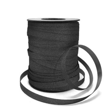 5m Glitter 10mm Zwart - krullint - cadeau versiering, Ophalen of Verzenden