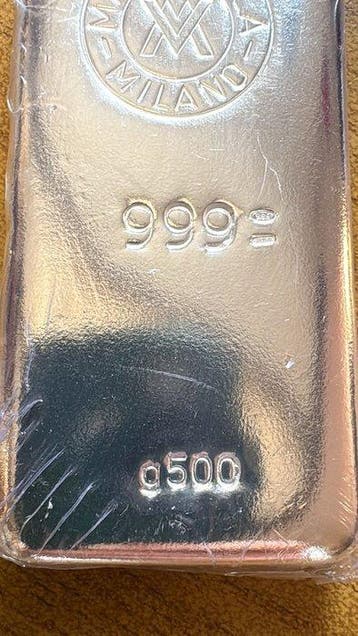500 grammes - Argent .999 - Mario Villa Milano - Scellé &