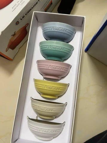 Le Creuset - Kom (6) - Keramiek, Glazuur